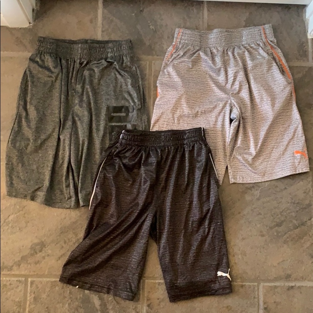 Lot of 3 Puma Boys Basketball Shorts Size M 10-12